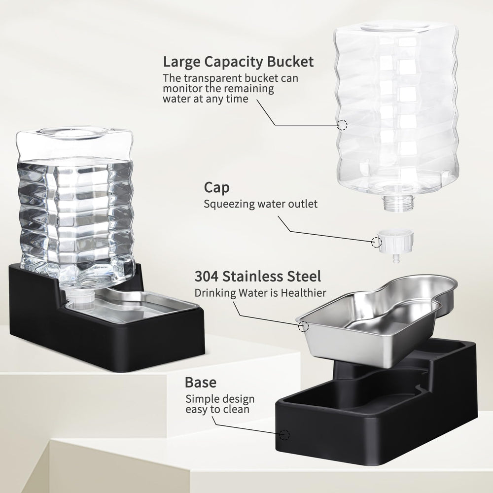 RIZZARI transparent water reservoir lets you check levels at a glance.
