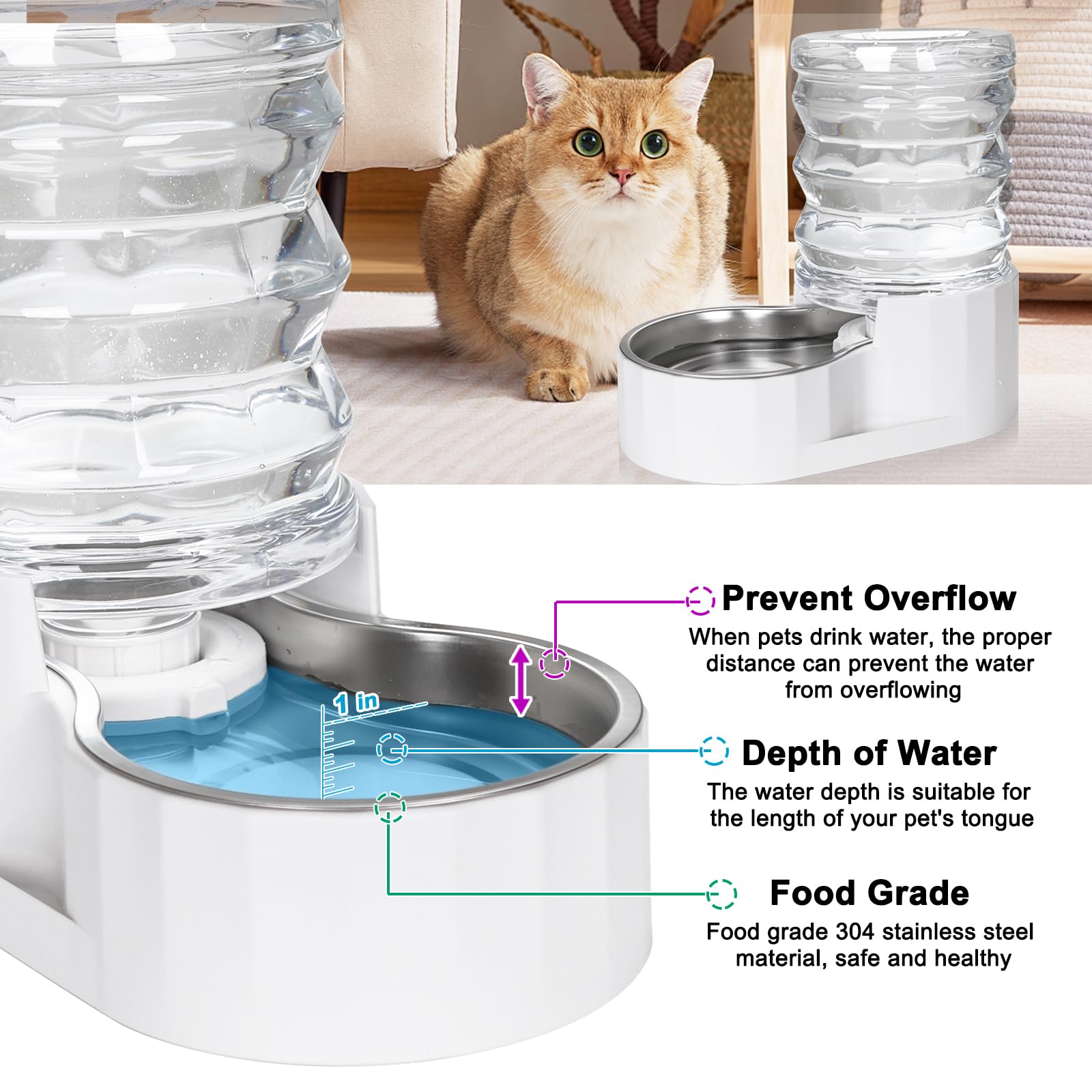 RIZZARI wide mouth opening makes refilling quick and clean