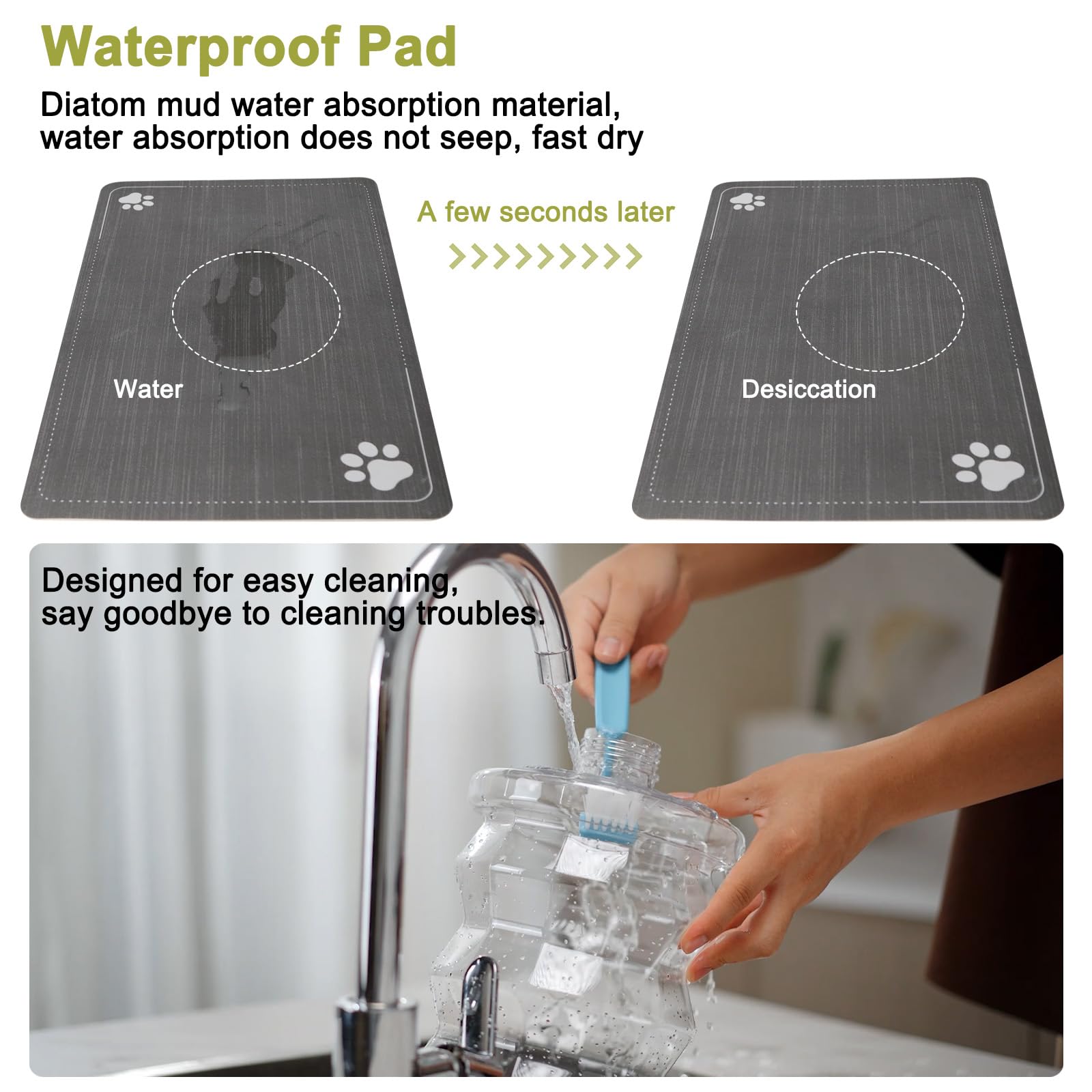 RIZZARI wide-mouth refill design speeds refills and cleaning.