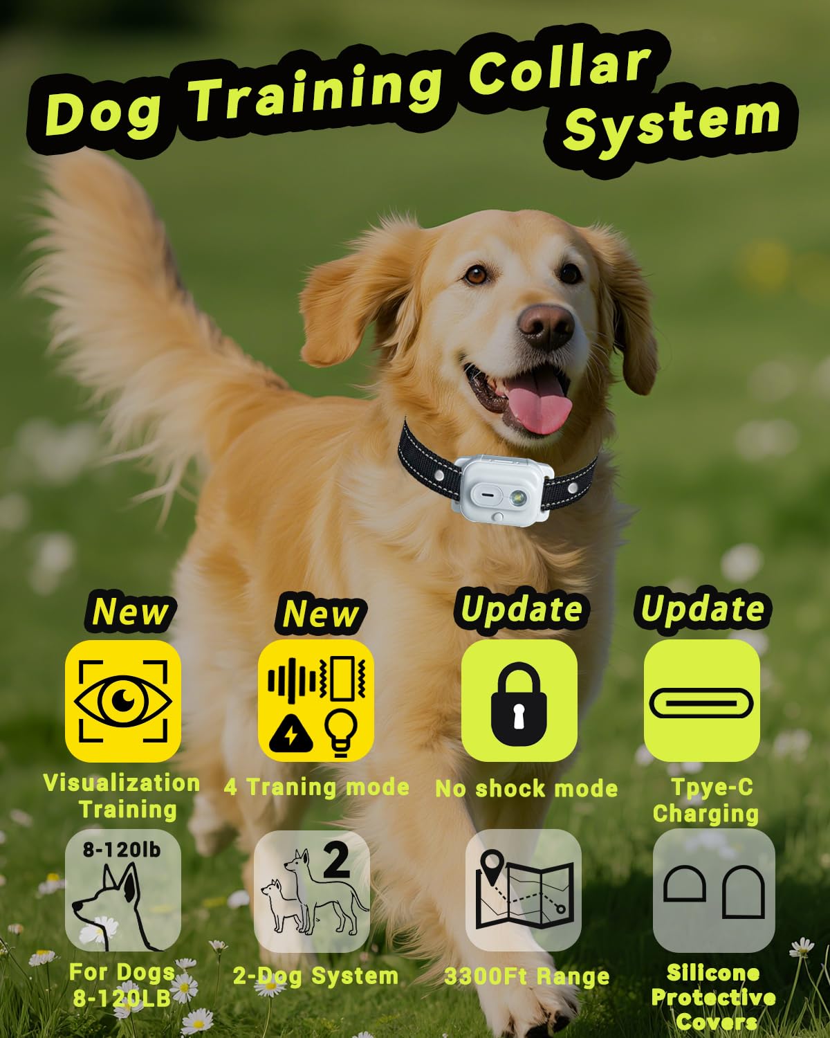 RMOKISIN dog collar LED indicators showing status for safe training.