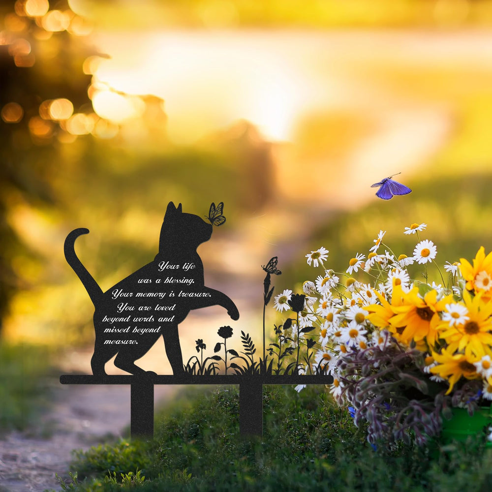 Rngmsi durable metal pet marker withstands weather for lasting outdoor memorials.