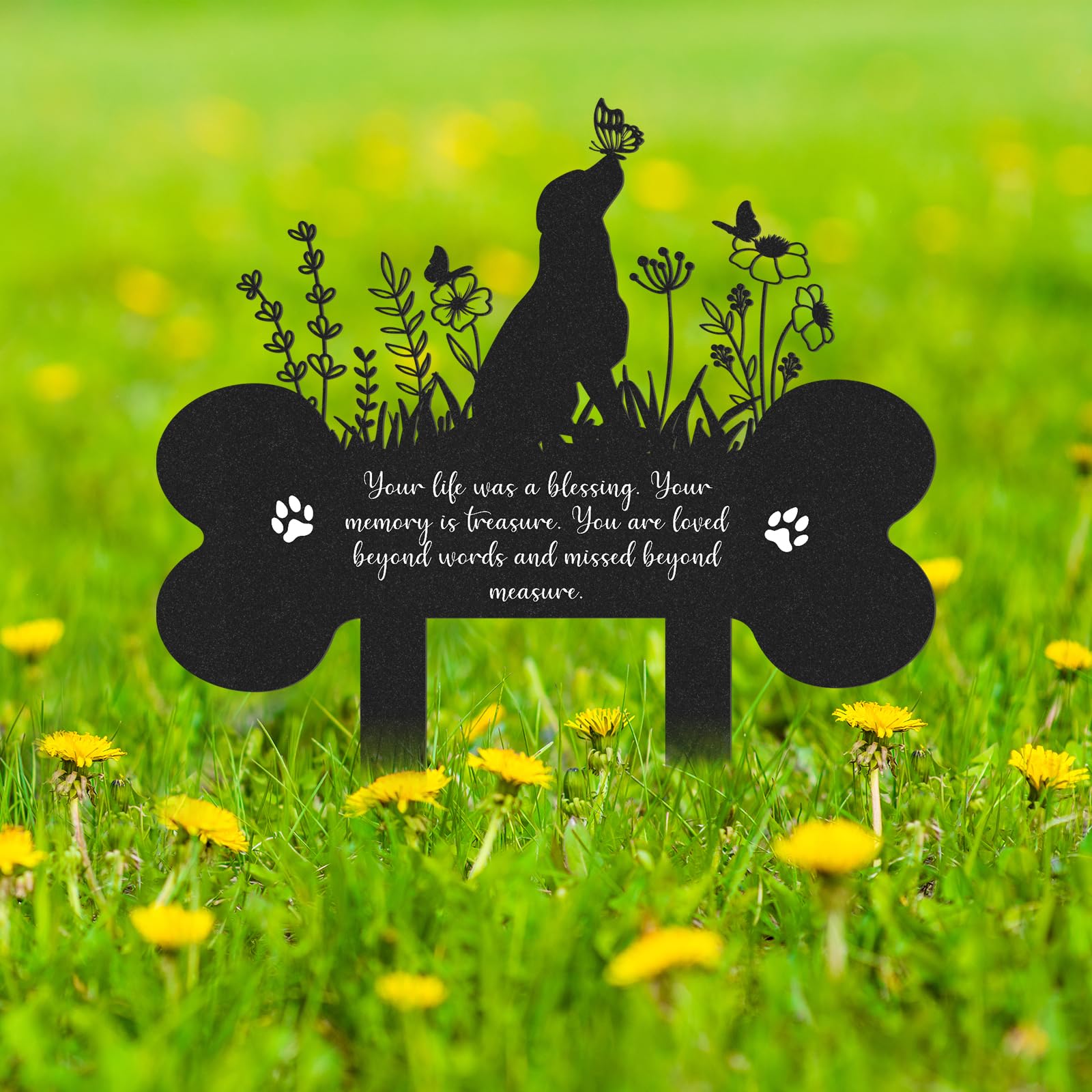 Rngmsi Pet Grave Marker garden display for yards and courtyards