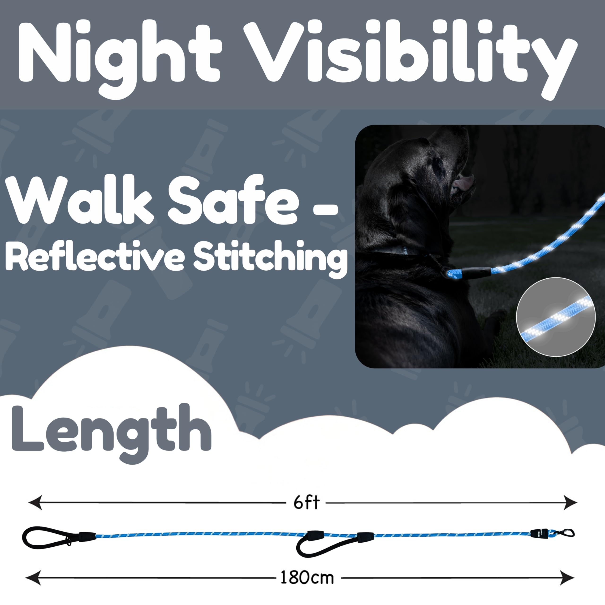 Roam Gear half-inch rope leash offers durability for strong pullers