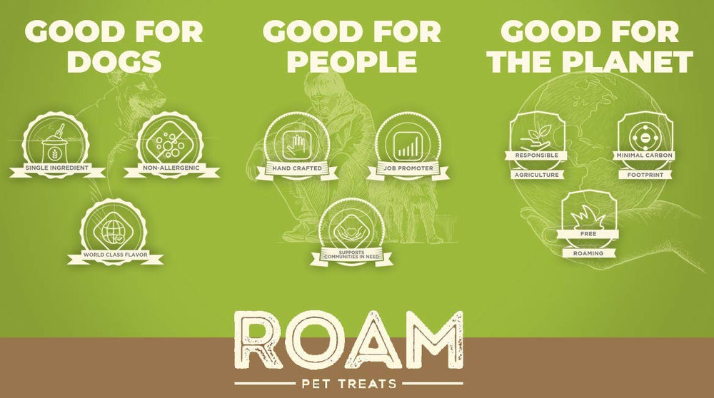 ROAM Ostrich Dog Chew natural-ingredients single protein option