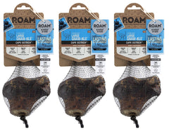 ROAM ostrich knuckle dog chew shows a durable, long-lasting option for medium to large dogs.