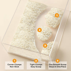Robotail Premium Cat Litter is dust-free for cleaner air and surfaces