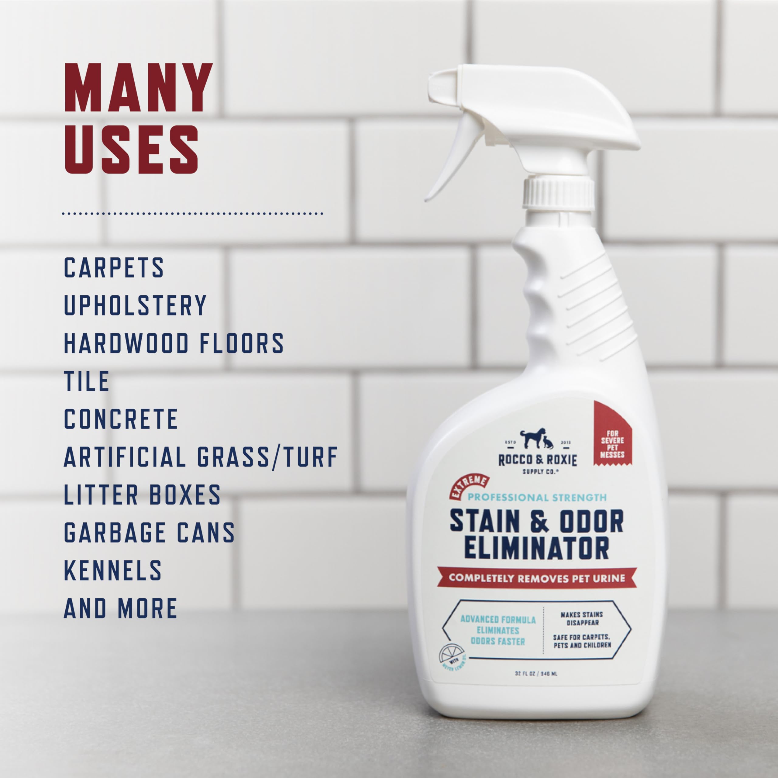 Upholstery and furniture treatment for odor removal
