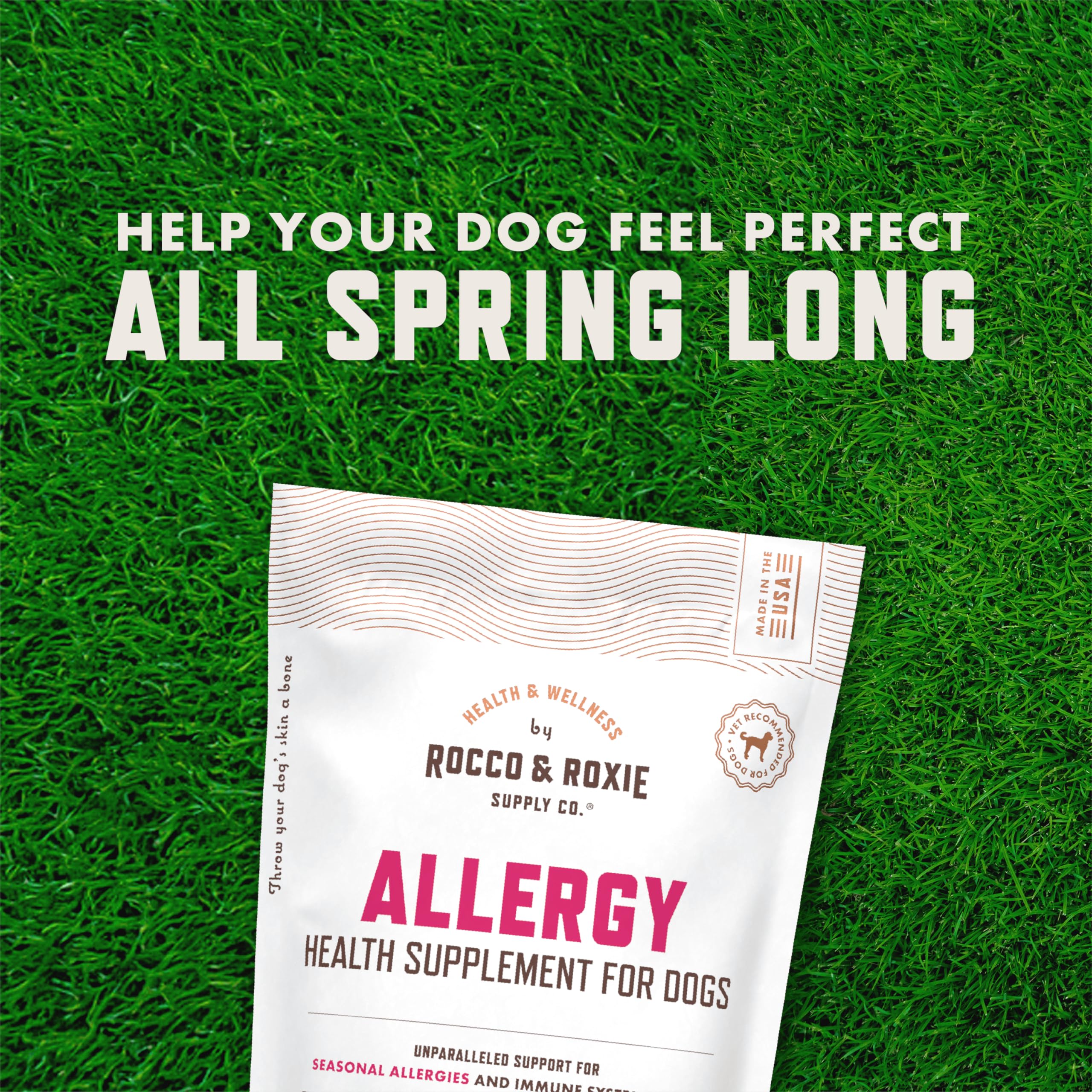 Rocco & Roxie probiotic dog chews with six strains for gut balance