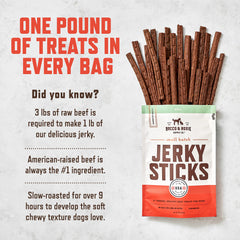 Rocco & Roxie soft-tender jerky training treats close-up, ideal for gentle, high-value rewards.