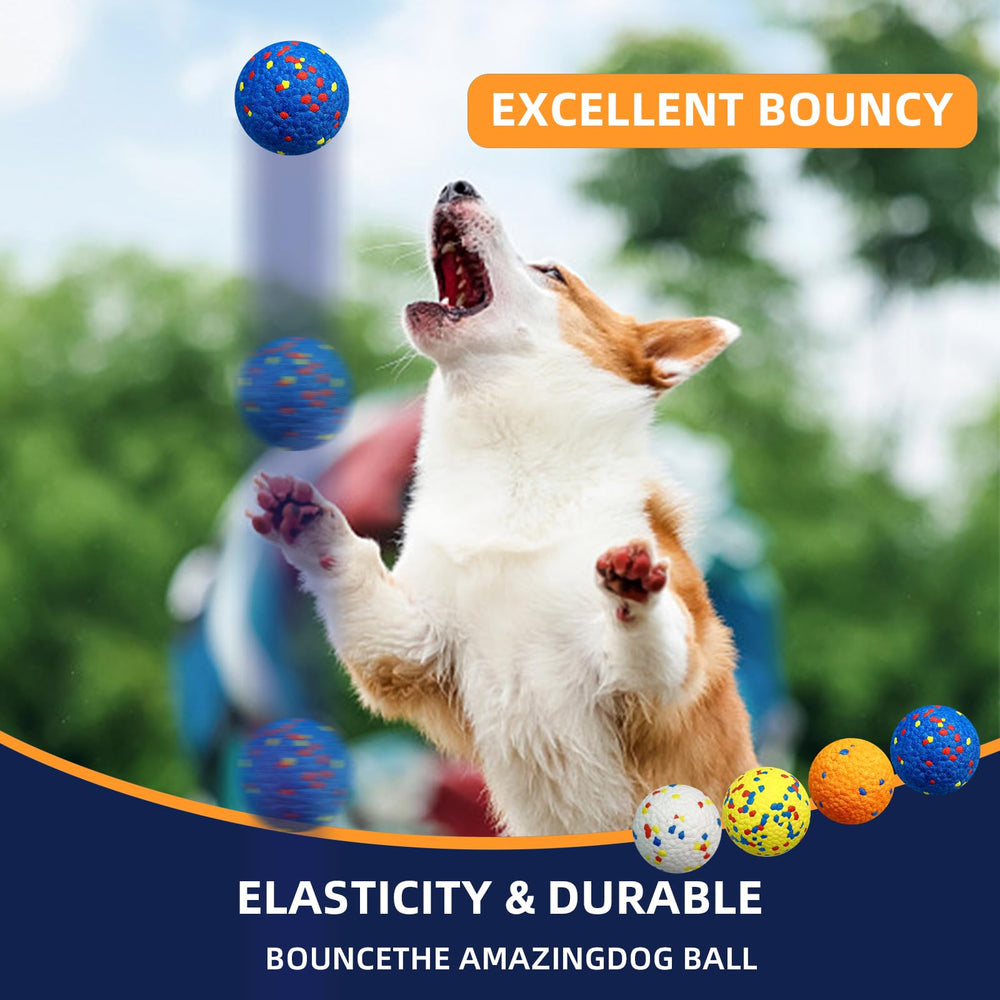 Rocfish bright color dog balls enhance visibility for outdoor fetch.