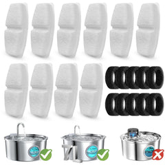 Rock Beard cat fountain filters box for easy replacements and clean water.