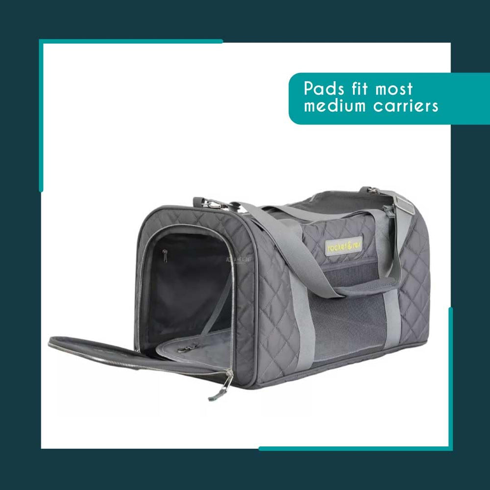 Rocket & Rex pad shows absorbent core for effective moisture control.