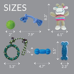 Rocket & Rex cotton rope toy for puppies, durable grip and tug-of-war fun.