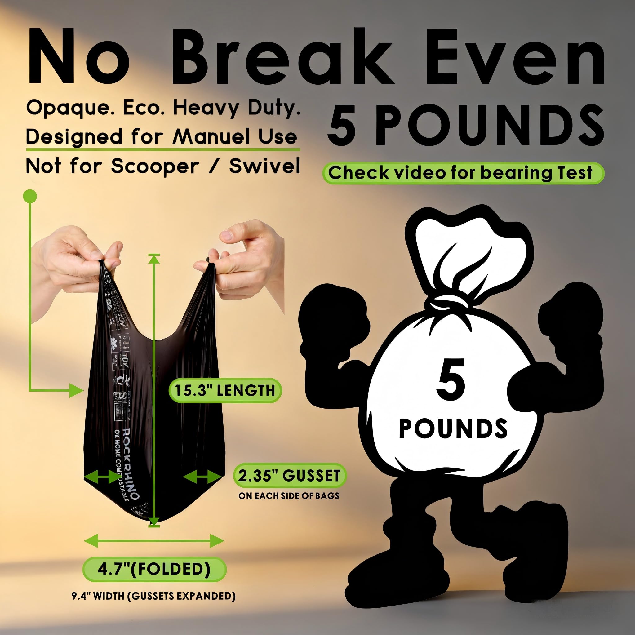 Auto-opening design makes grabbing a bag quick and smooth