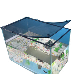 RODENET magnetic fish tank cover close-up showing durable mesh and secure magnetic closure