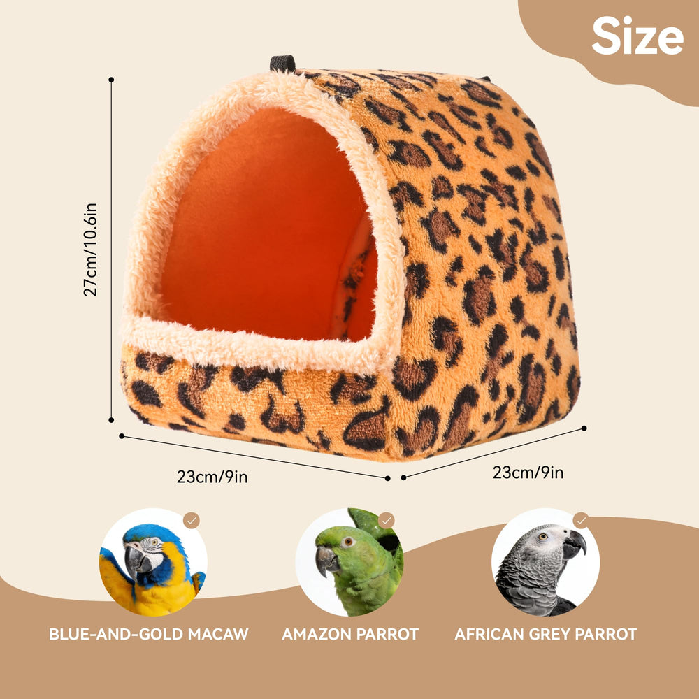 Rodizoo large winter-warm bird nest house interior view; plush warmth for chilly days.