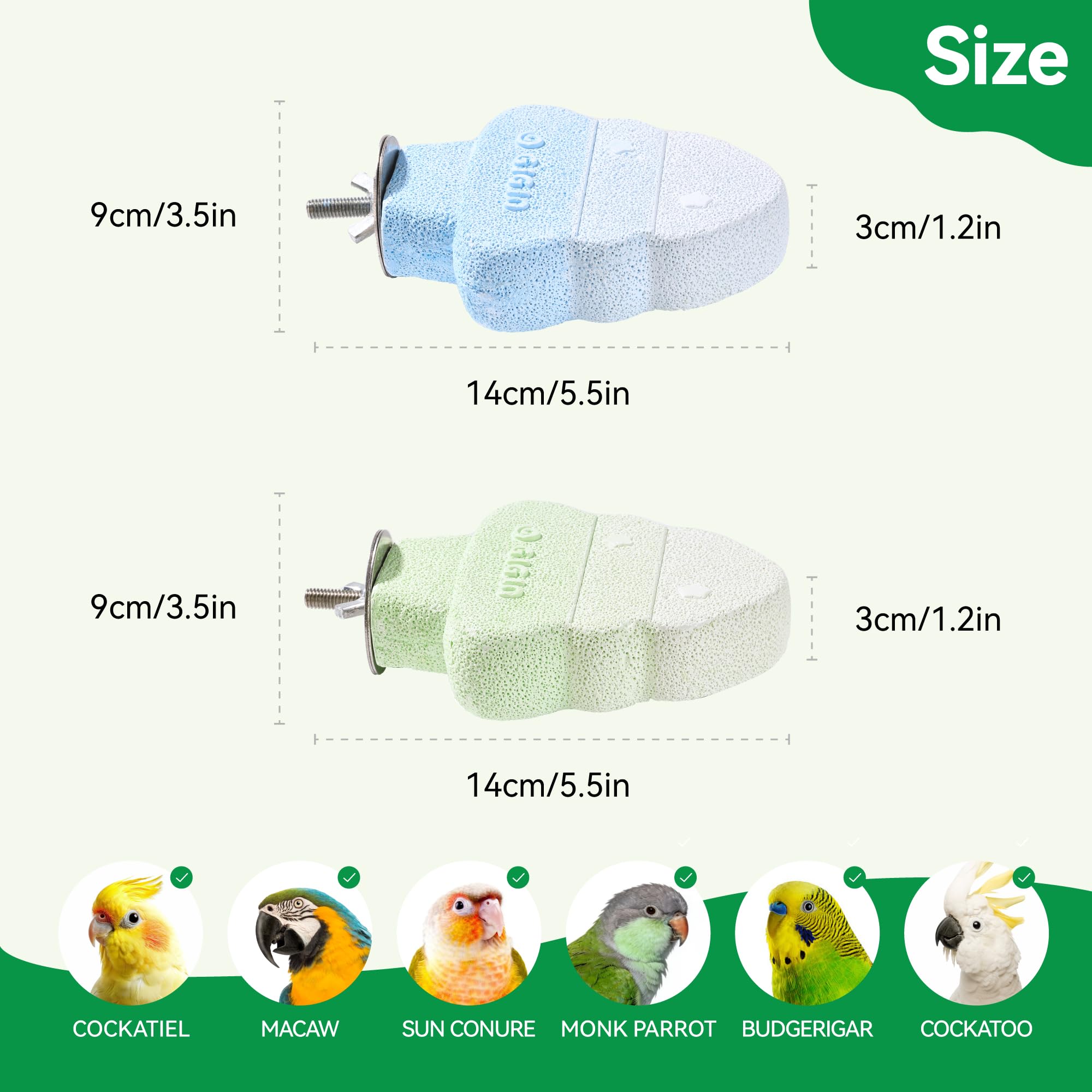 Rodizoo small to medium birds cage accessory enhances enrichment and exercise.