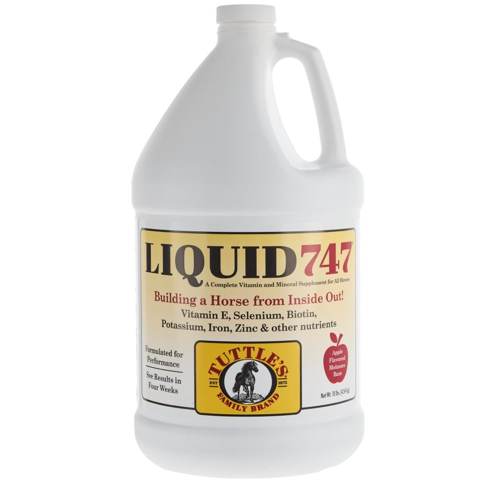 Rod's YTEX D GAL Tuttle's Liquid 747 bottle showing apple flavored supplement for energy