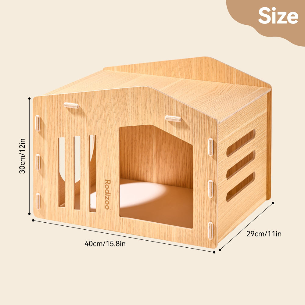 Rodizoo durable mold-proof hutch demonstrates sturdy plywood for long-lasting use