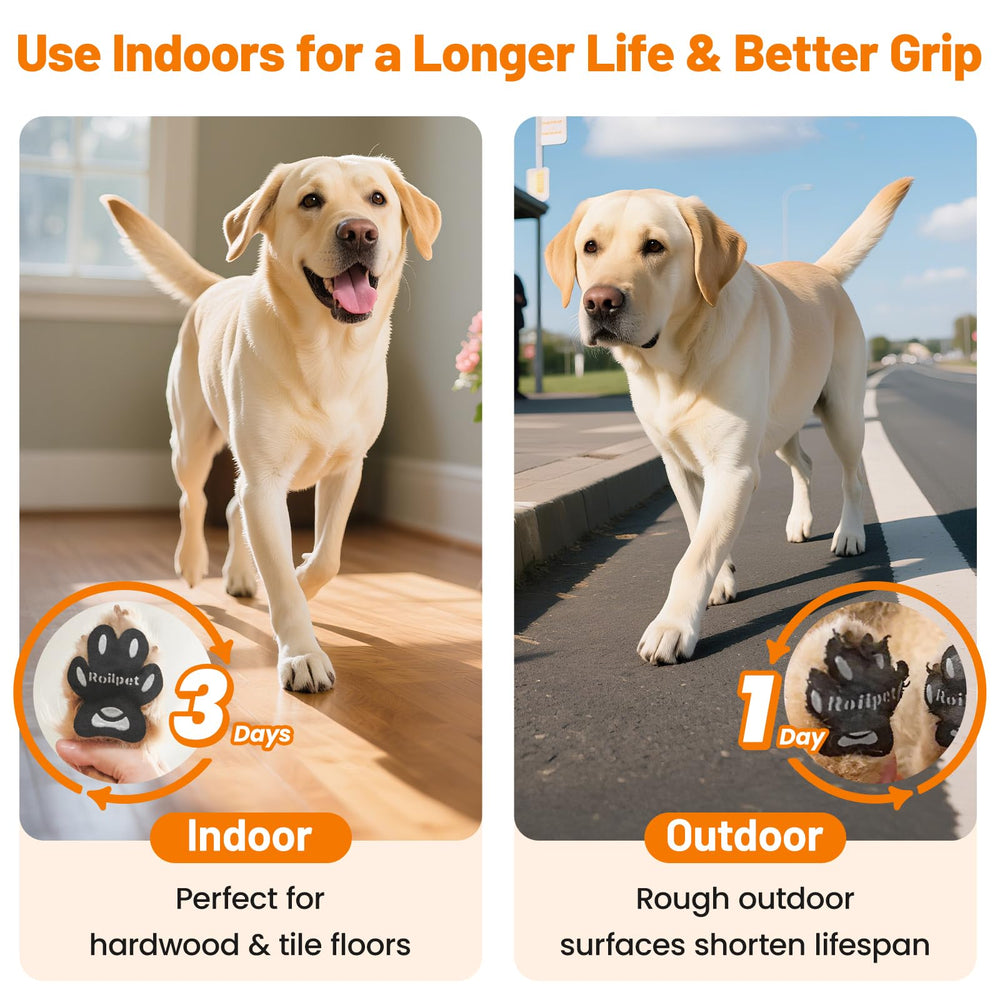 Roilpet Easy application paw pads simplify quick, clean adherence