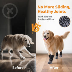 Roilpet silicone grip all-sides socks keep socks in place on slippery floors.