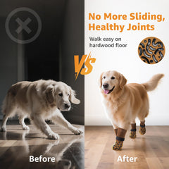 Roilpet stretchy cotton dog socks offer comfortable, flexible wear