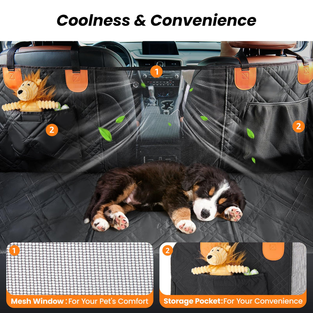 Roilpet waterproof dog hammock shields seats from mud and hair