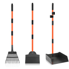 ROIUBPO Pooper Scooper extended-handle tray for effortless yard cleanup.