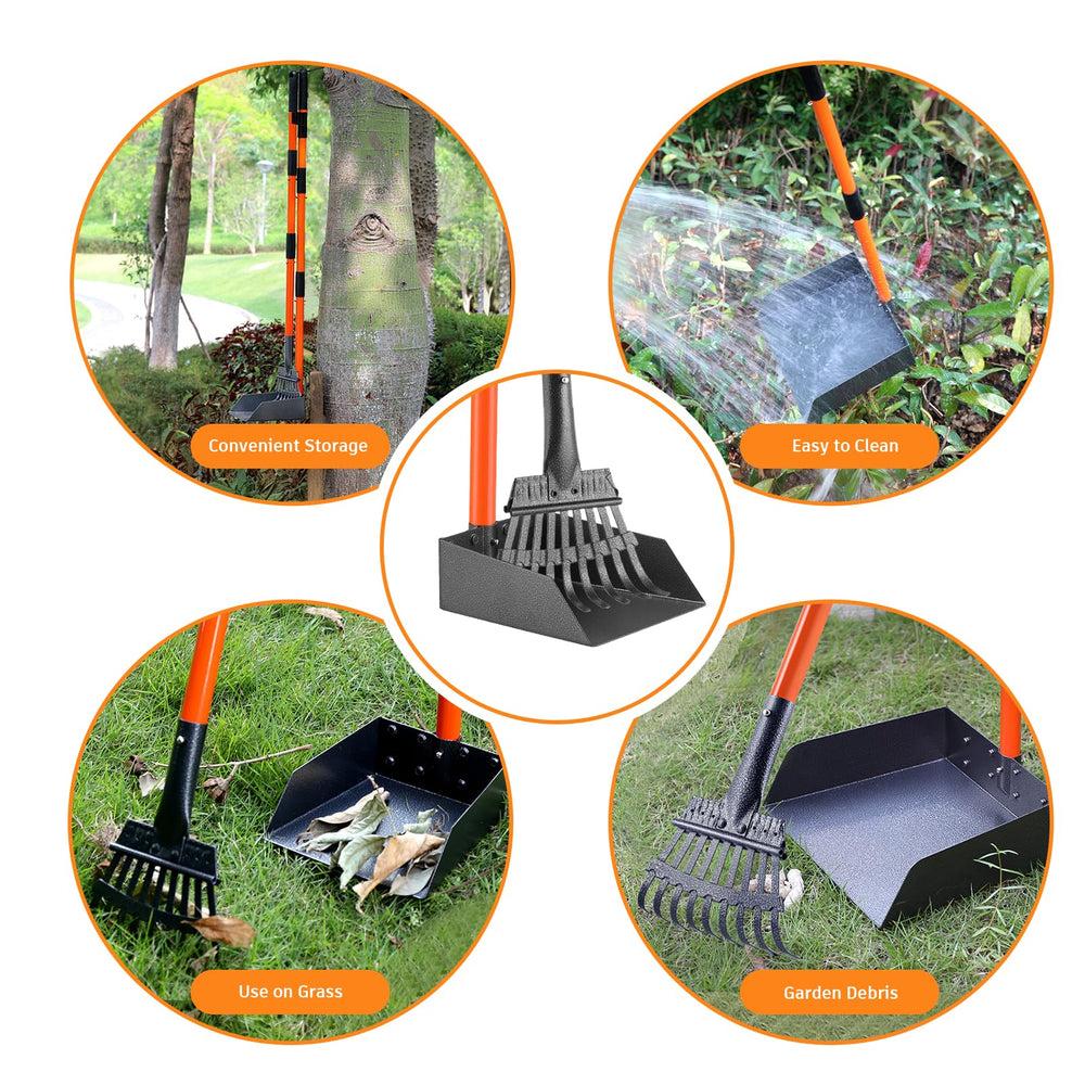 ROIUBPO Pooper Scooper usable on grass gravel and concrete