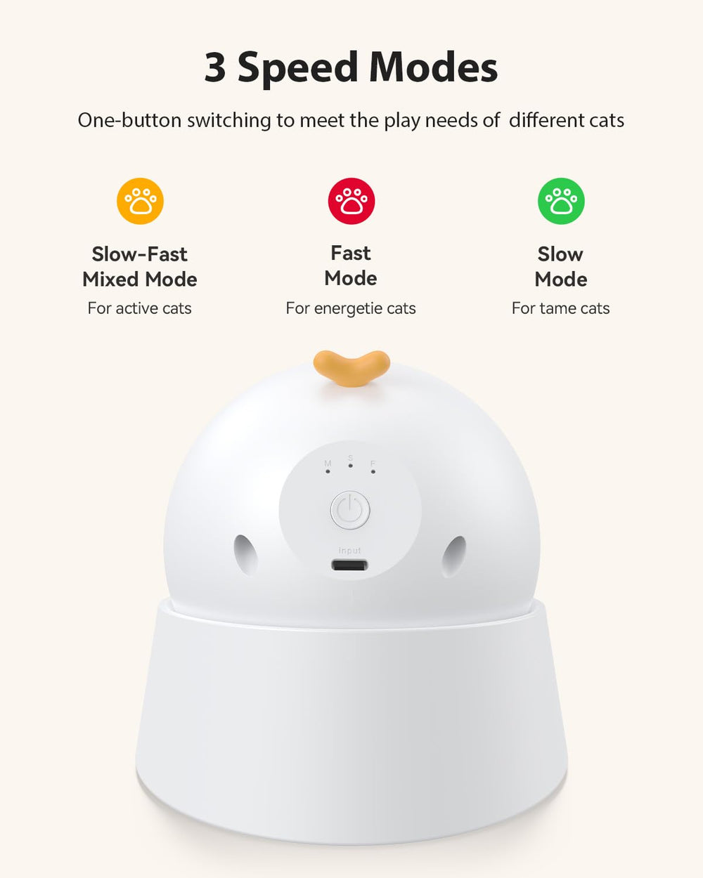 ROJECO Auto Laser Cat Toy eye-safe laser supports safe, engaging sessions.