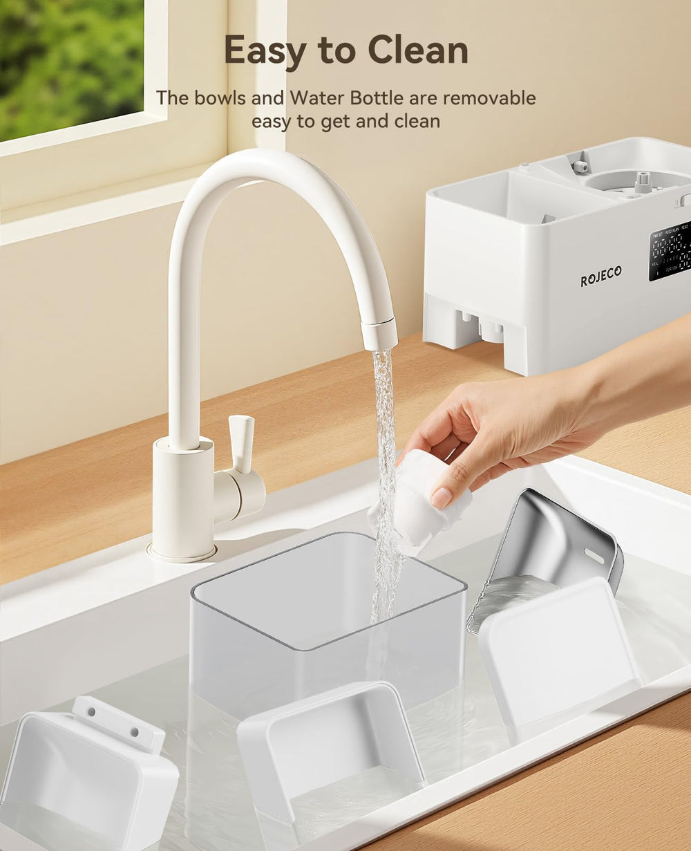 ROJECO triangular stable design reducing tipping by playful pets