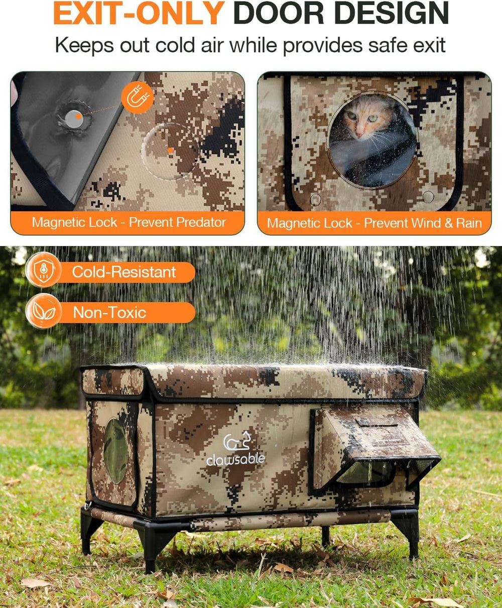 Rolimate waterproof awning shields rain, keeping interior dry and cozy.