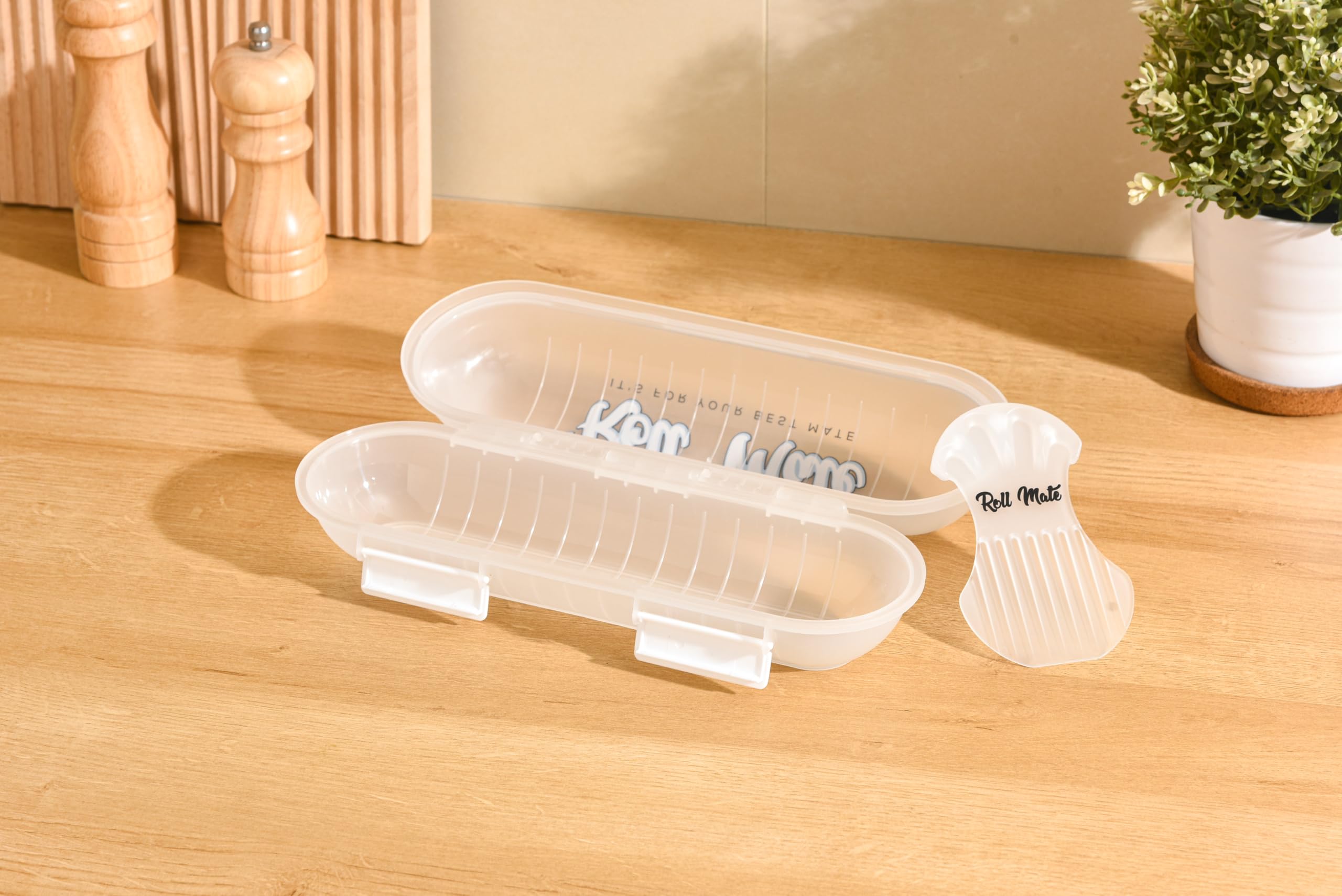 Roll Mate Small container open for quick feeding portions.