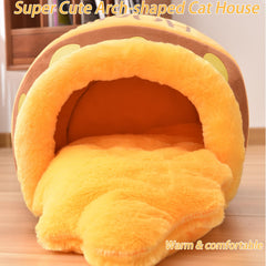 Romaneco Honey Pot Cat Cave interior designed for plush comfort.