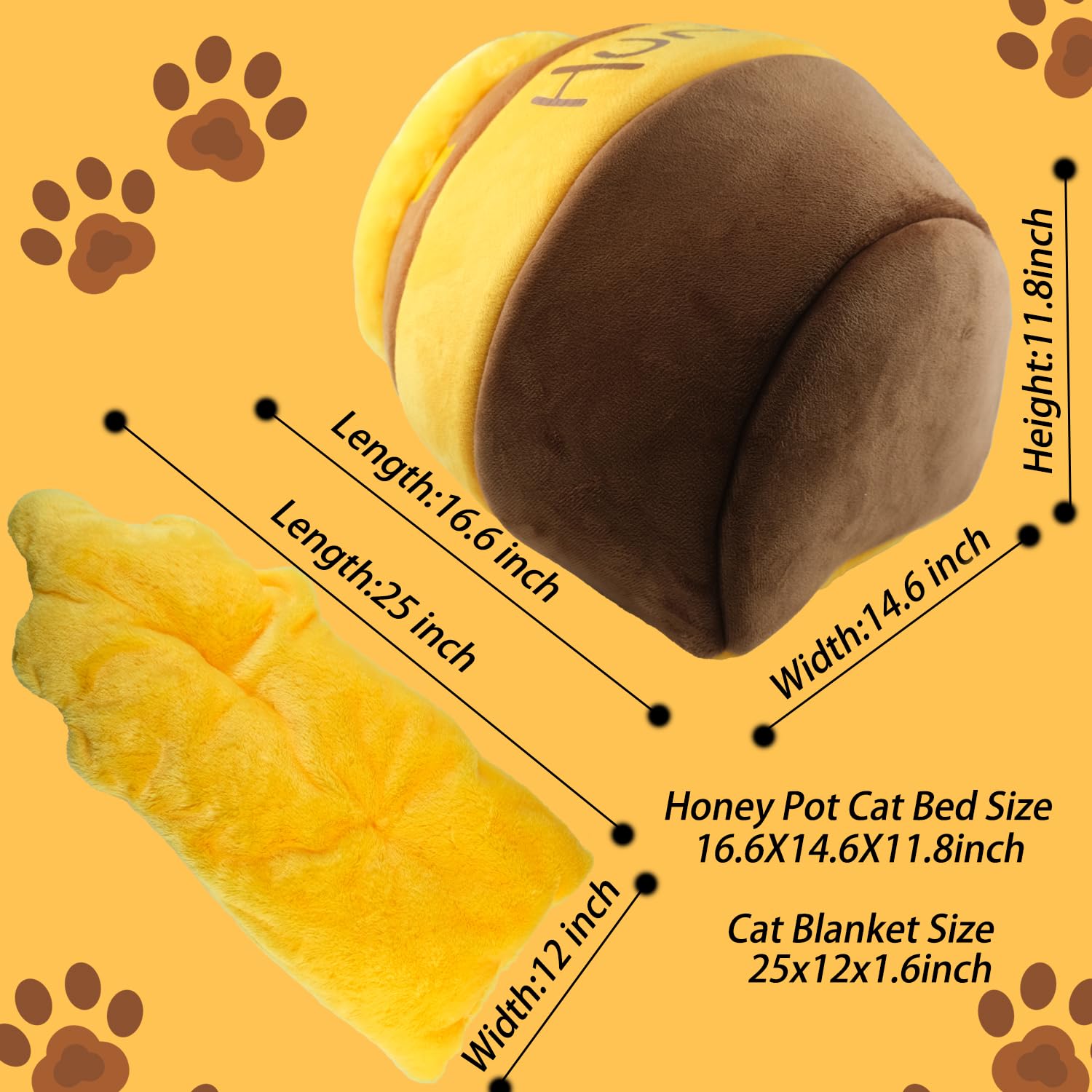 Romaneco Honey Pot Cat Cave removable pad is machine washable.