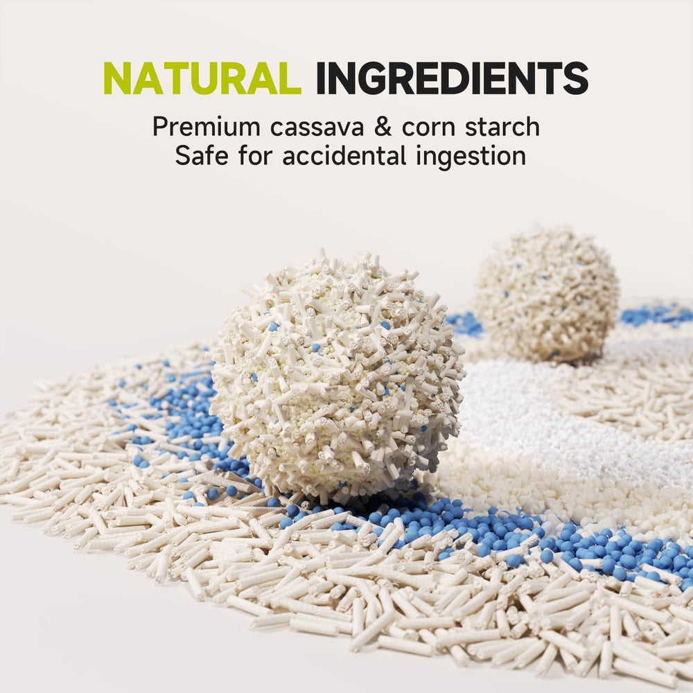 Romod flushable biodegradable litter offers easy disposal.