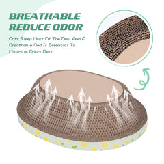 ROMOHOM durable scratch pad for indoor cats helps paws stay strong during play.