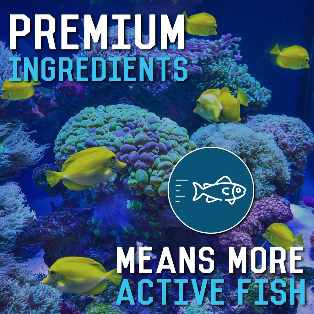 RON'S CICHLIDS Mbuna blend ingredients support overall vitality.