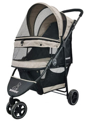ROODO 3-Wheel Dog Stroller front view for smooth outdoor walks