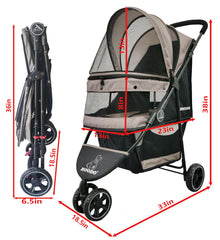 ROODO Escort expanded size demonstrates roomy space for small to medium pets.