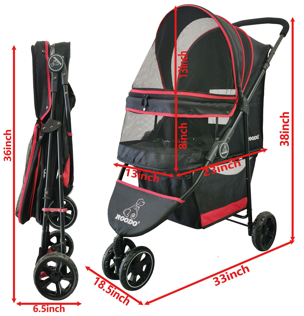 ROODO Escort folded image, quick storage and portability.