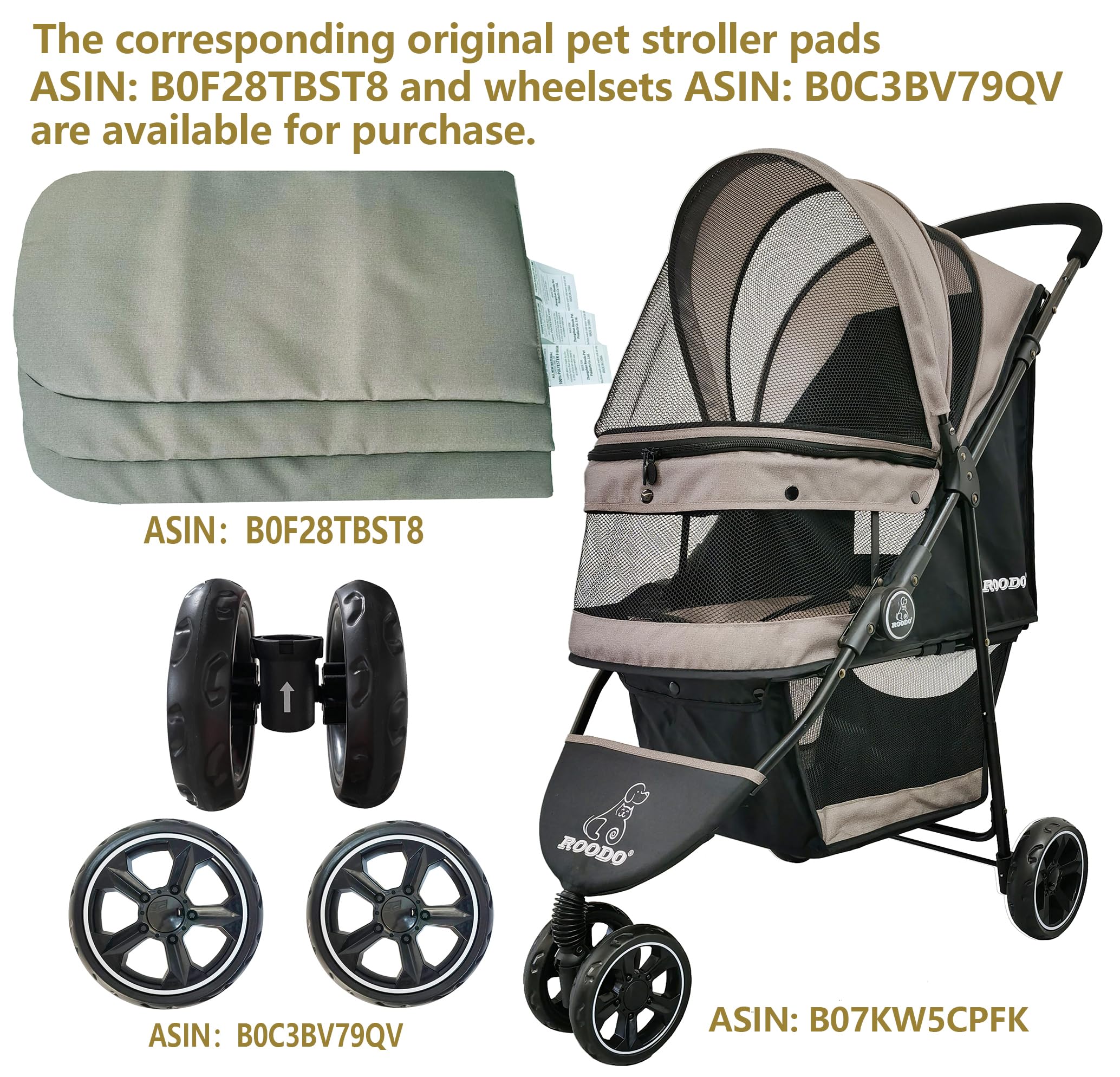 ROODO Escort lightweight design shown for effortless transport to parks.