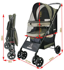 ROODO Escort cockpit 22x13x22 inch accommodates up to 30 lbs small pets