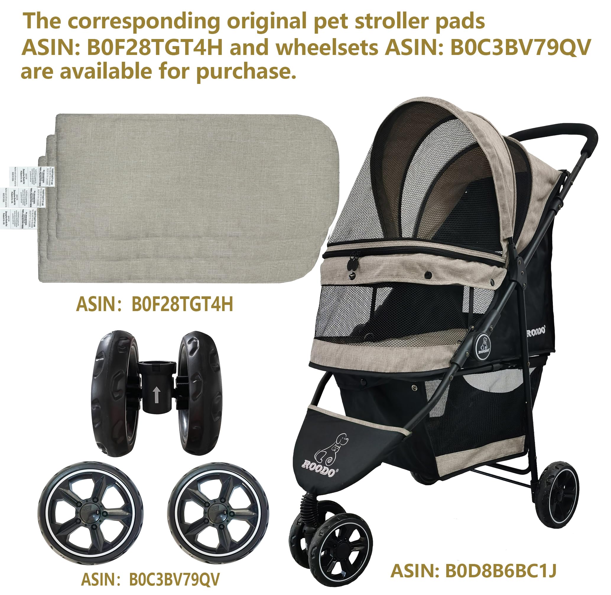 ROODO light khaki fabric finish adds durable, stylish travel gear