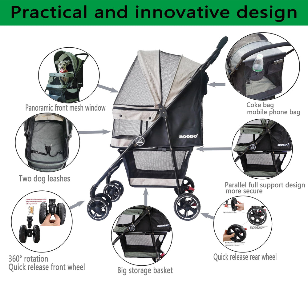 ROODO storage basket view demonstrates convenient space for accessories.