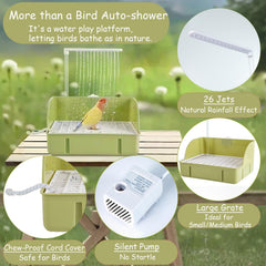 ROOJUNE large basin design ideal for multiple birds to bathe together