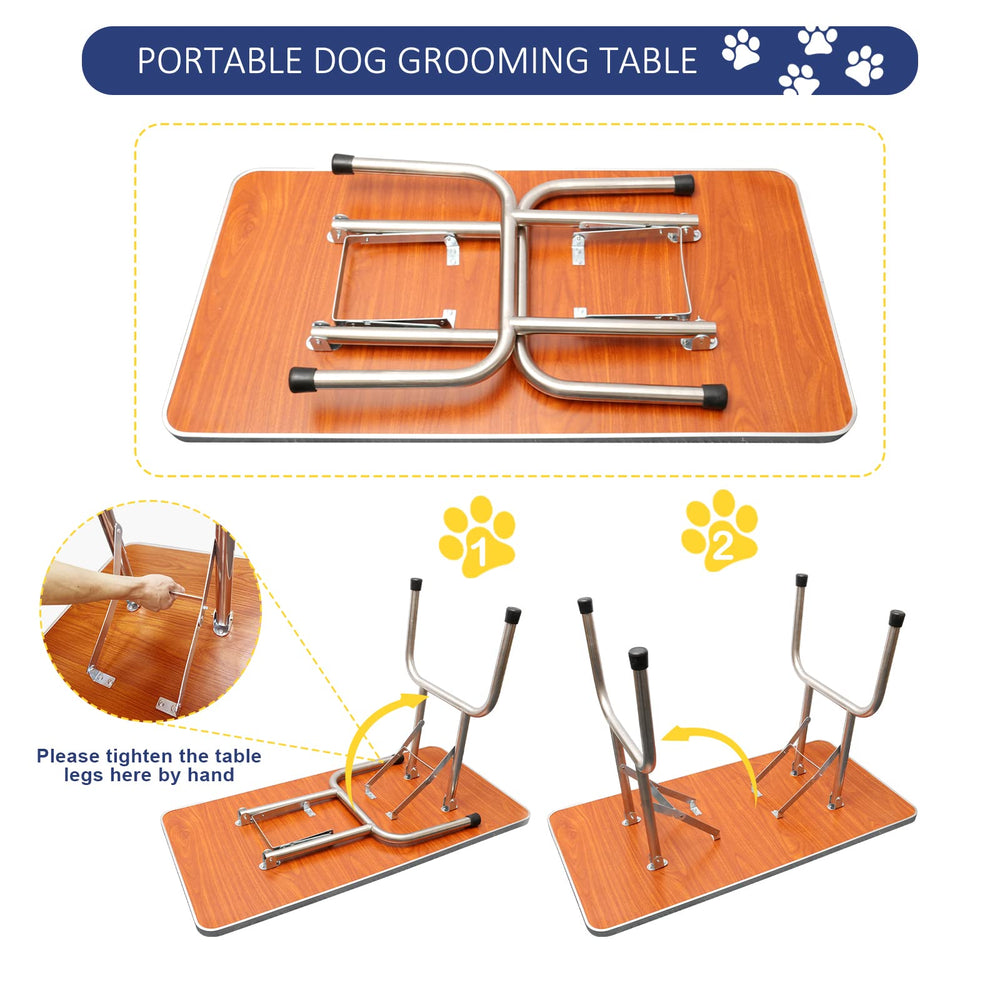 RoomTec storage basket shows convenient access to grooming supplies.
