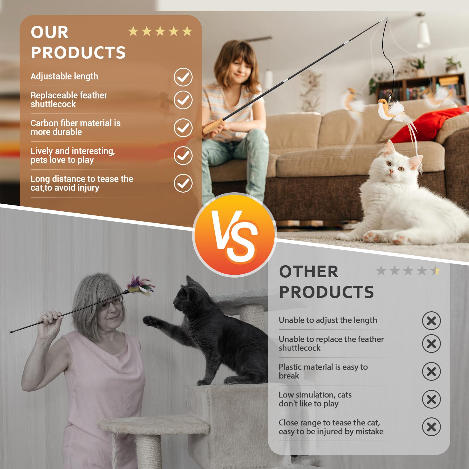 ROSAUI Two wires and five natural refills offer versatile, interactive play options.