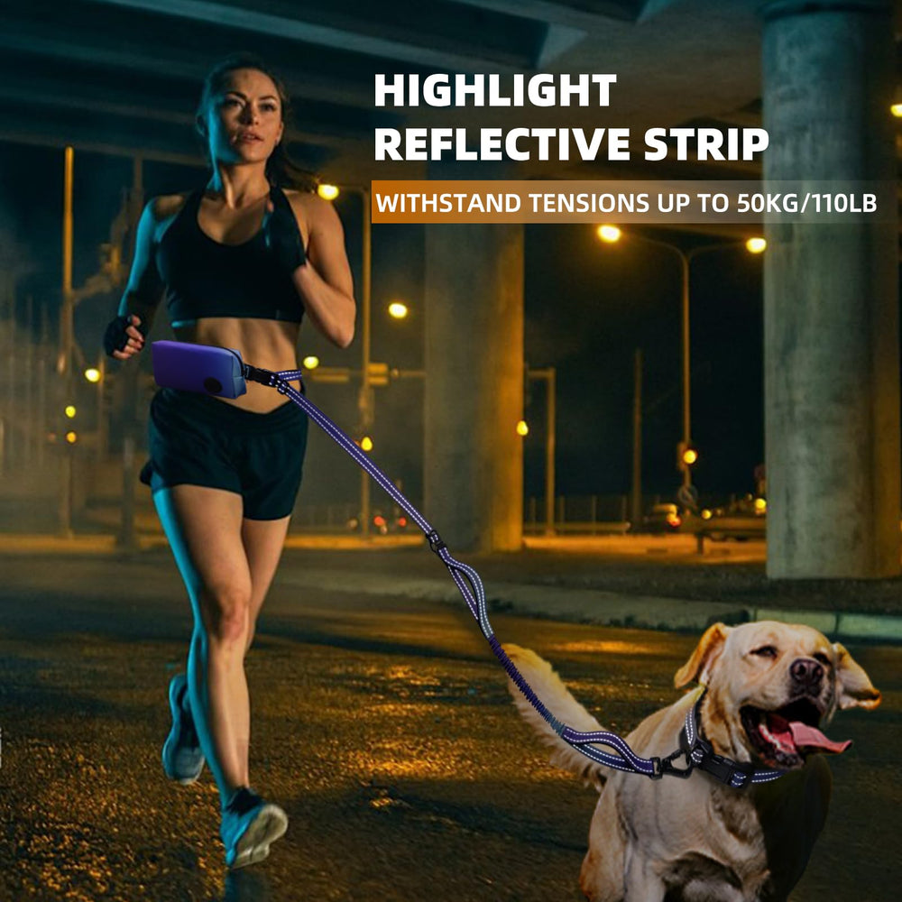Roses&Poetry hands-free leash anti-shock-bungee absorbs pulls for comfort