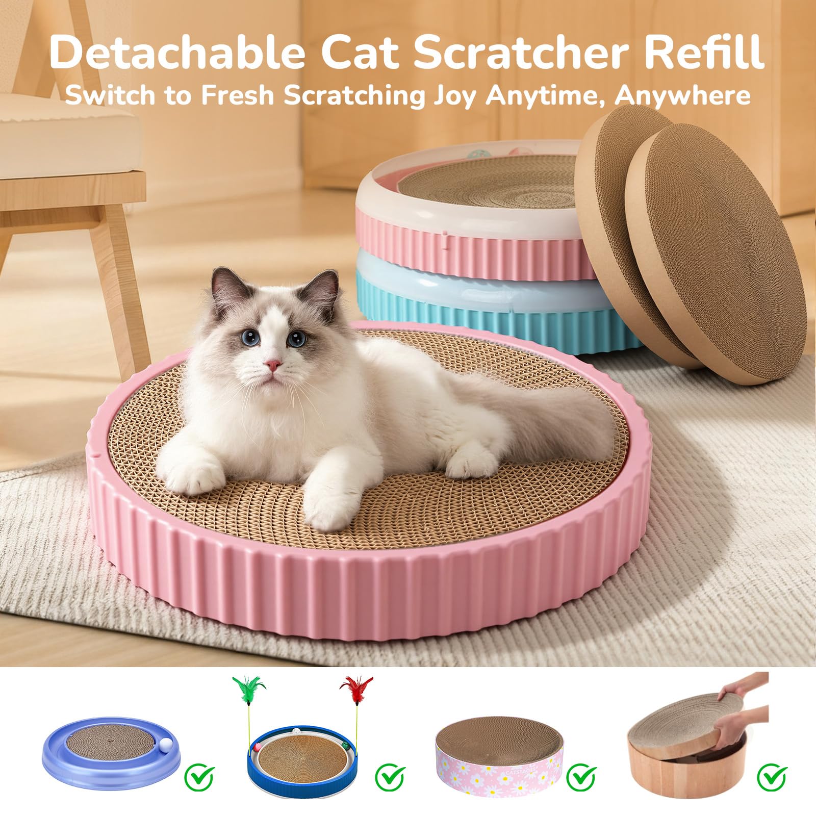 RoseYouth reversible scratcher doubles its use with two sides